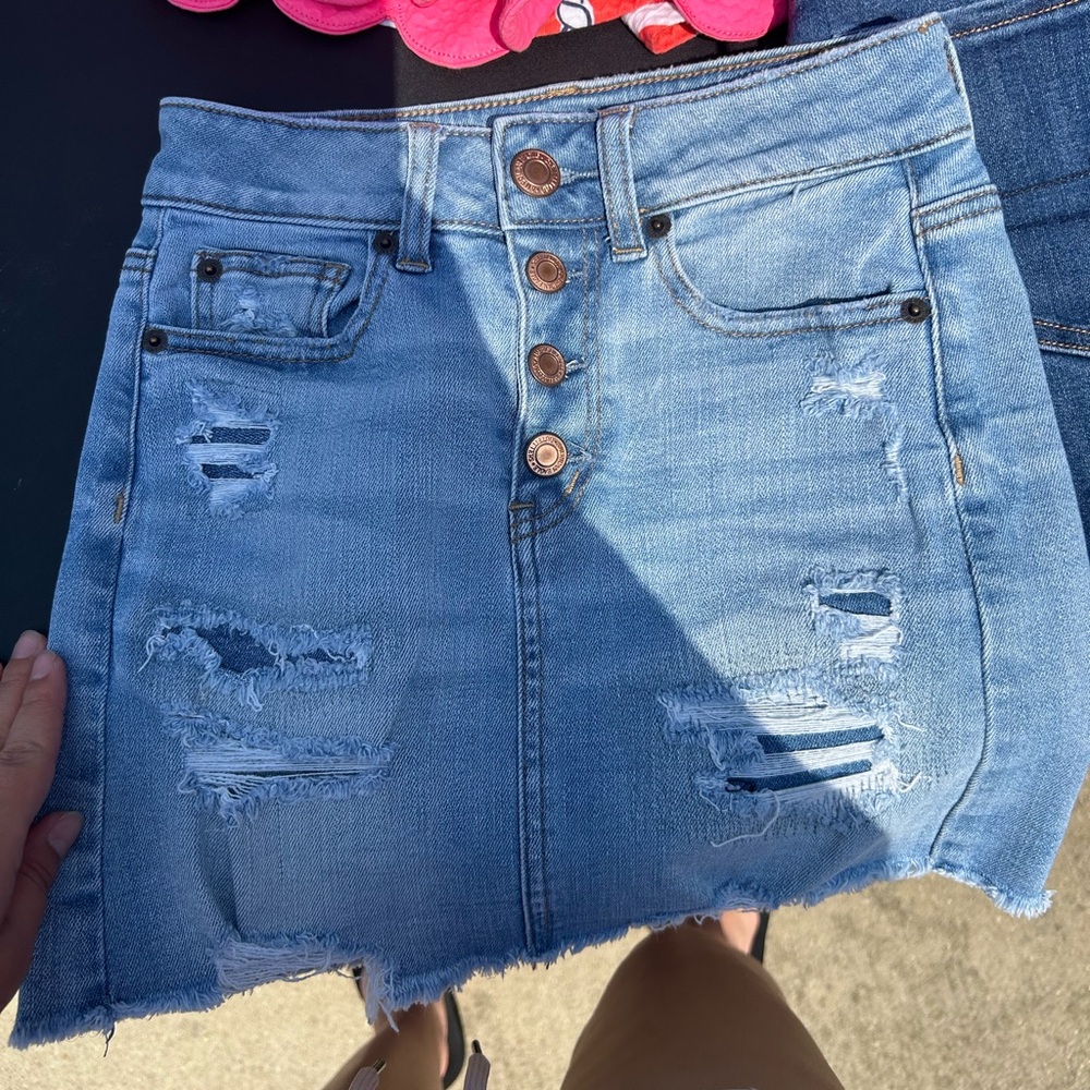 American Eagle blue jean skirt
